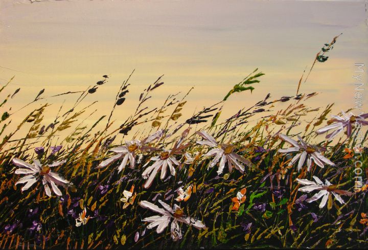 Daisies in the Wind